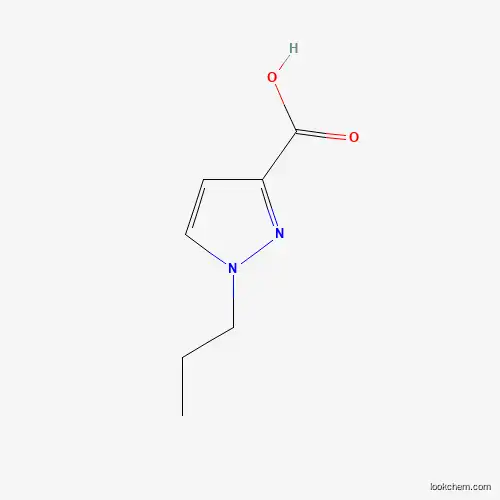 Molecular Structure of 957301-89-2 (1-Propyl-1H-pyrazole-3-carboxylic acid)