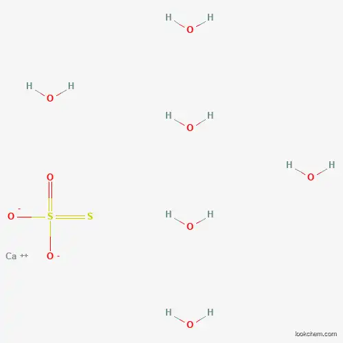 Molecular Structure of 10035-02-6 (Calcium thiosulfate hexahydrate)