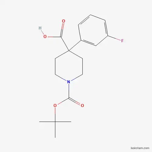 1-BOC-4-(3-FLUOROPHENYL)-4-PIPERIDINEDICARBOXYLIC ACID