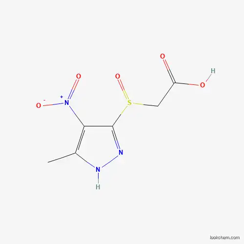 Molecular Structure of 1030388-56-7 ((5-Methyl-4-nitro-2H-pyrazole-3-sulfinyl)-acetic acid)