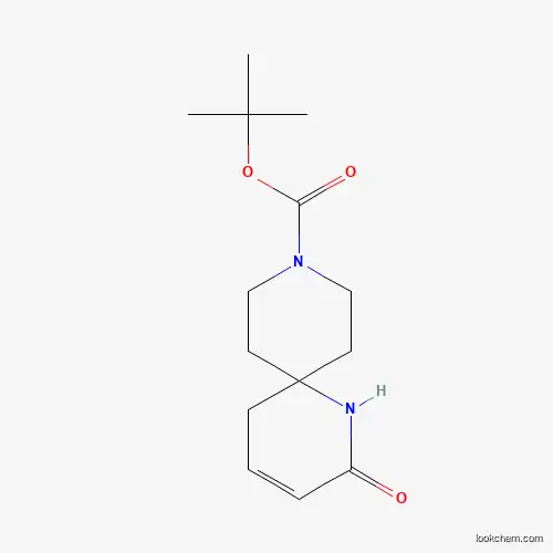 Molecular Structure of 1031927-11-3 (Tert-butyl 2-oxo-1,9-diazaspiro[5.5]undec-3-ene-9-carboxylate)