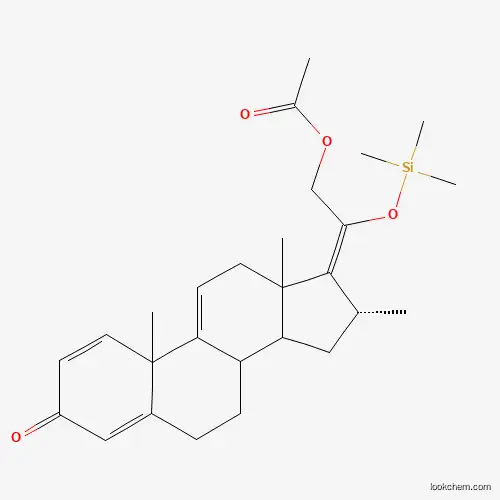 Pregna-1,4,9(11),17(20)-tetraen-3-one, 21-(acetyloxy)-16-methyl-20-[(trimethylsilyl)oxy]-, (16.alpha.)-
