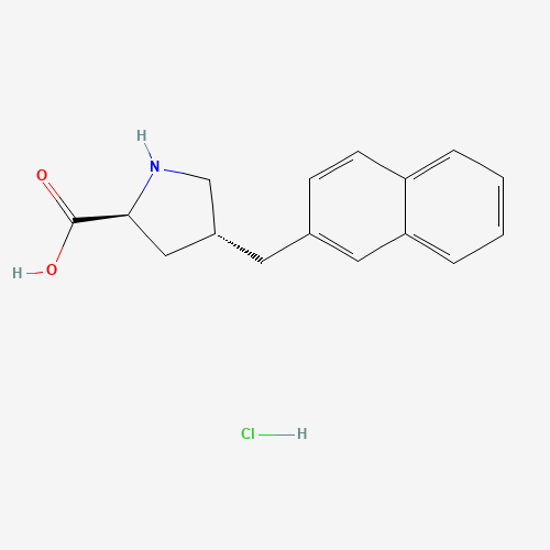 trans-4-(2-naphthalenylmethyl)-L-proline hydrochloride;(2S,4R)-4-(2-Naphthalenylmethyl)pyrrolidine-2-carboxylic acid hydrochloride