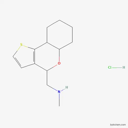 Molecular Structure of 1050509-38-0 (1-(5A,6,7,8,9,9a-hexahydro-4H-thieno[3,2-c]chromen-4-yl)-N-methylmethanamine hydrochloride)