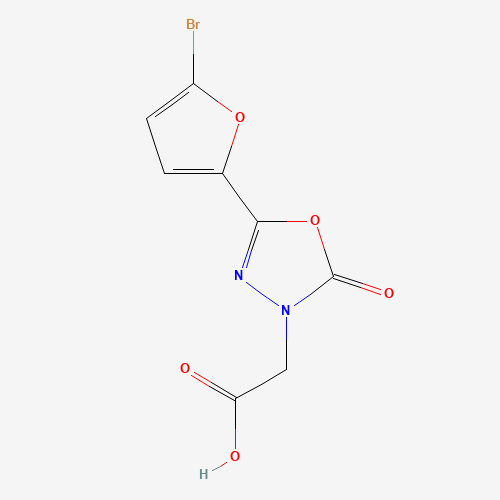 [5-(5-bromo-2-furyl)-2-oxo-1,3,4-oxadiazol-3(2h)-yl]acetic acid