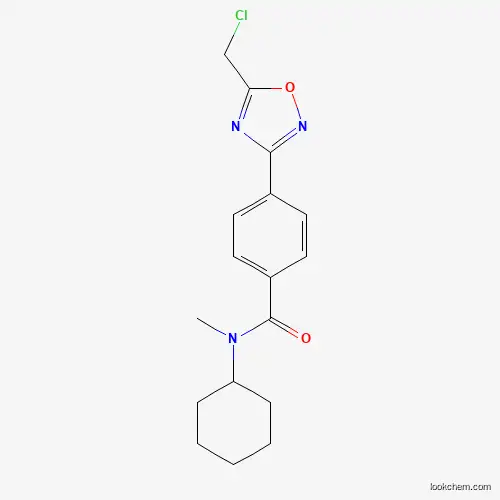 4-[5-(chloromethyl)-1,2,4-oxadiazol-3-yl]-N-cyclohexyl-N-methylbenzamide