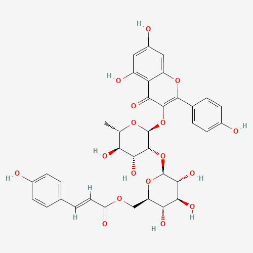 3-O-{2-O-[6-O-(p-hydroxyl-E-coumaroyl)-glucosyl]-(1-2)rhamnosylkaempferol