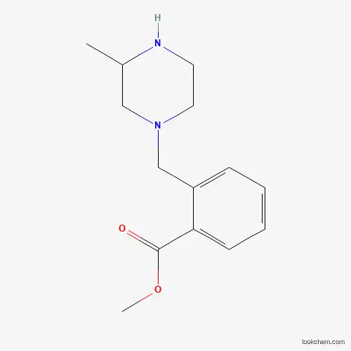 Molecular Structure of 1131622-69-9 (Methyl 2-[(3-methylpiperazin-1-yl)methyl]benzoate)