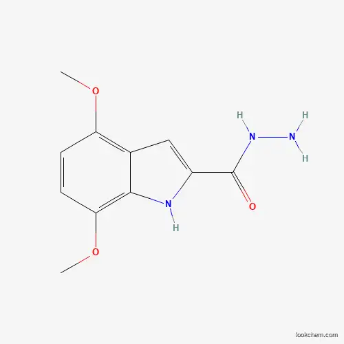 Molecular Structure of 1134334-82-9 (4,7-dimethoxy-1H-indole-2-carbohydrazide)