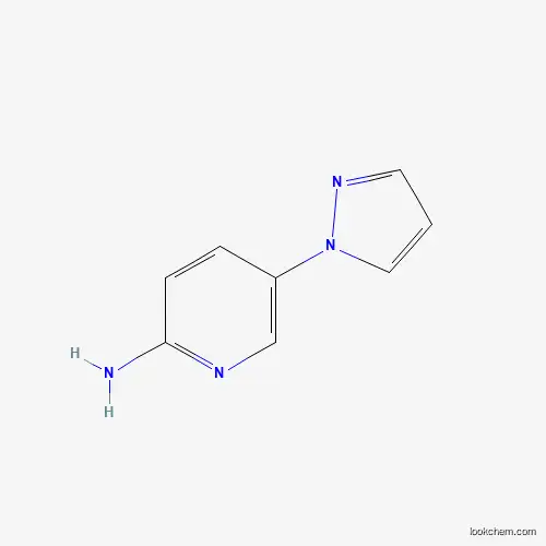 Molecular Structure of 1152839-05-8 (5-(1H-Pyrazol-1-yl)pyridin-2-amine)