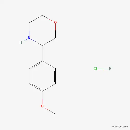 Molecular Structure of 1171560-33-0 (3-(4-Methoxyphenyl)morpholine hydrochloride)