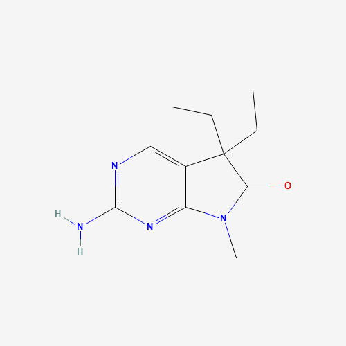 2-amino-5,5-diethyl-7-methyl-5H-pyrrolo[2,3-d]pyrimidin-6(7H)-one