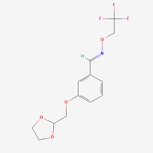 3-([1,3]Dioxolan-2-ylmethoxy)-benzaldehyde O-(2,2,2-trifluoro-ethyl)-oxime