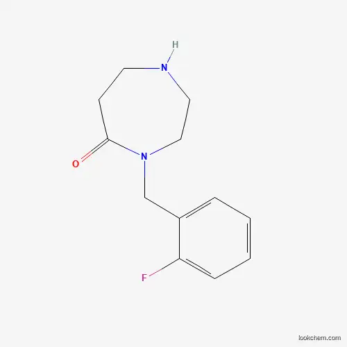 Molecular Structure of 1220030-58-9 (4-(2-Fluorobenzyl)-1,4-diazepan-5-one)