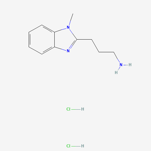 3-(1-methyl-1H-benzo[d]imidazol-2-yl)propan-1-amine dihydrochloride