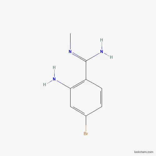 Molecular Structure of 1260752-02-0 (2-Amino-4-bromo-N-methylbenzimidamide)