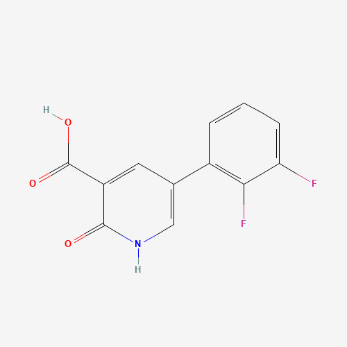 Molecular Structure of 1261765-34-7 (5-(2,3-Difluorophenyl)-2-hydroxynicotinic acid)
