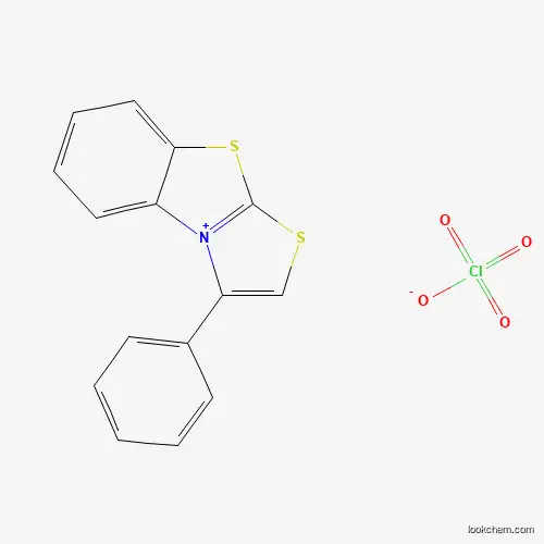 Molecular Structure of 13944-92-8 (3-Phenyl[1,3]thiazolo[2,3-b][1,3]benzothiazol-4-ium perchlorate)