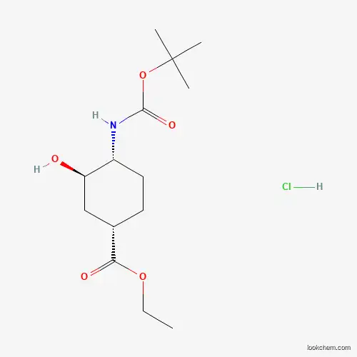 (1S,3R,4R)-4-(BOC-AMINO)-3-HYDROXY-CYCLOHEXANE-CARBOXYLIC ACID ETHYL ESTER HYDROCHLORIDE