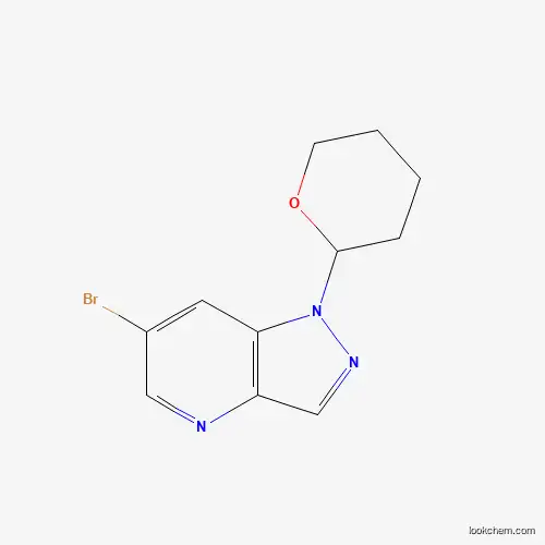 Molecular Structure of 1416713-01-3 (6-Bromo-1-(tetrahydro-2H-pyran-2-yl)-1H-pyrazolo[4,3-b]pyridine)