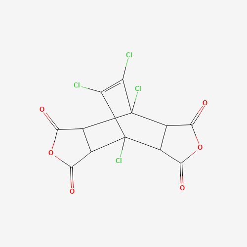 Molecular Structure of 14427-23-7 (1,7,13,14-Tetrachloro-4,10-dioxatetracyclo[5.5.2.02,6.08,12]tetradec-13-ene-3,5,9,11-tetrone)