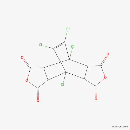 Molecular Structure of 14427-23-7 (1,7,13,14-Tetrachloro-4,10-dioxatetracyclo[5.5.2.02,6.08,12]tetradec-13-ene-3,5,9,11-tetrone)