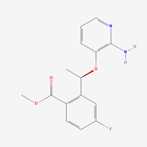 methyl(R)-2-(1-((2-aminopyridin-3-yl)oxy)ethyl)-4-fluorobenzoate