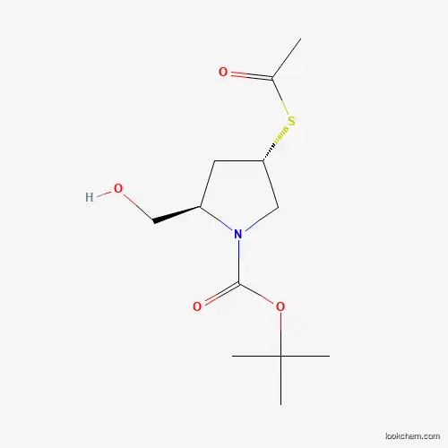 (2R,4S)-TERT-BUTYL 4-(ACETYLTHIO)-2-(HYDROXYMETHYL)PYRROLIDINE-1-CARBOXYLATECAS