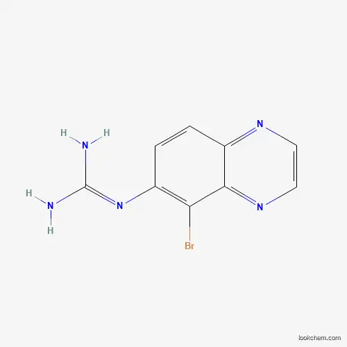 Molecular Structure of 168329-48-4 (1-(5-Bromoquinoxalin-6-yl)guanidine)