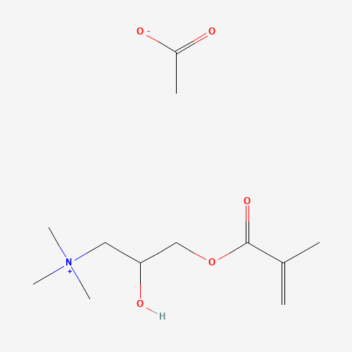 Molecular Structure of 178059-69-3 (2-Hydroxy-N,N,N-trimethyl-3-[(2-methylacryloyl)oxy]propan-1-aminium acetate)