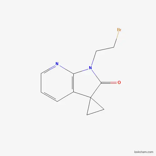 Molecular Structure of 1818847-40-3 (1'-(2-Bromoethyl)-1',2'-dihydrospiro[cyclopropane-1,3'-pyrrolo[2,3-b]pyridine]-2'-one)