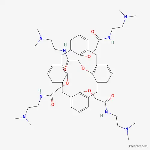 2,2',2'',2'''-(1,3,5,7(1,3)-Tetrabenzenacyclooctaphane-12,32,52,72-tetrayltetrakis(oxy))tetrakis(N-(2-(dimethylamino)ethyl)acetamide)