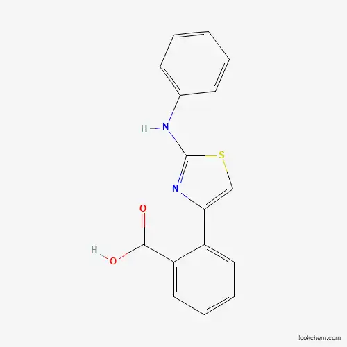 Molecular Structure of 303150-09-6 (2-(2-Anilino-1,3-thiazol-4-yl)benzene-carboxylic acid)