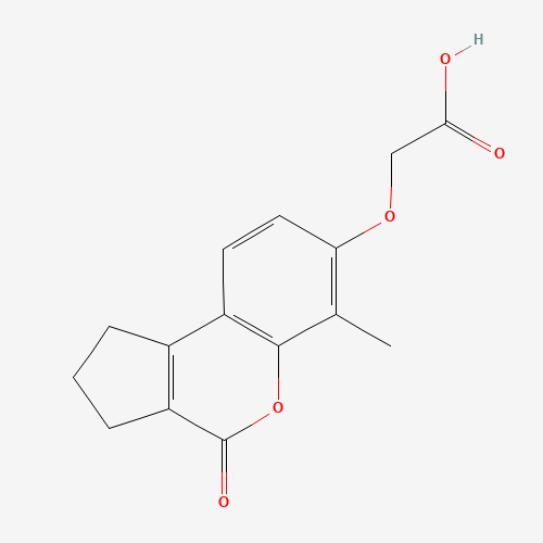 [(6-methyl-4-oxo-1,2,3,4-tetrahydrocyclopenta[c]chromen-7-yl)oxy]acetic acid(SALTDATA: FREE)