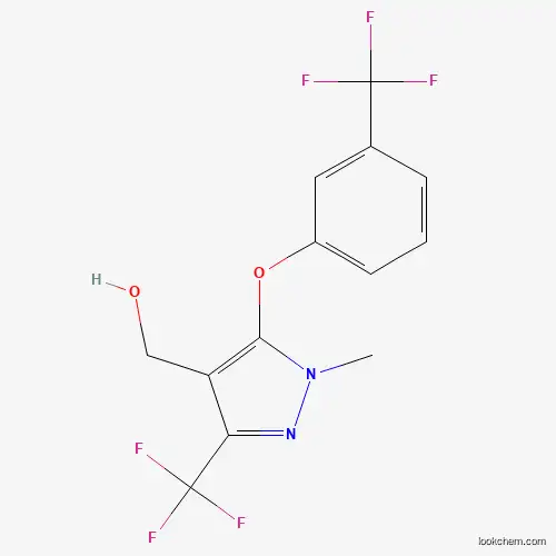 Molecular Structure of 318469-40-8 ({1-Methyl-3-(trifluoromethyl)-5-[3-(trifluoromethyl)phenoxy]-1H-pyrazol-4-YL}methanol)