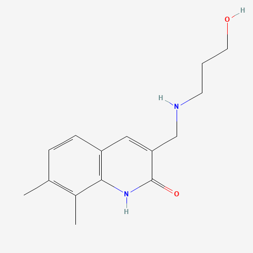 3-[(3-HYDROXY-PROPYLAMINO)-METHYL]-7,8-DIMETHYL-1H-QUINOLIN-2-ONE