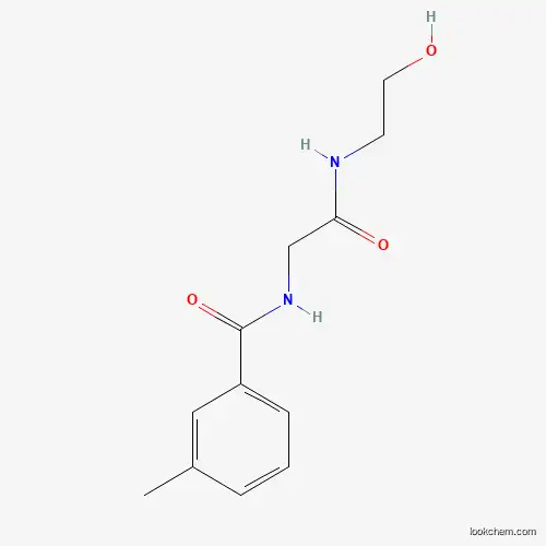 Molecular Structure of 338419-52-6 (N-{2-[(2-hydroxyethyl)amino]-2-oxoethyl}-3-methylbenzenecarboxamide)