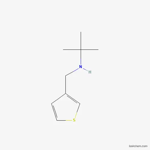 Molecular Structure of 341008-35-3 (2-methyl-N-(thiophen-3-ylmethyl)propan-2-amine)