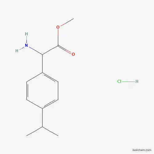 Benzeneacetic acid, a-amino-4-(1-methylethyl)-, methyl ester, hydrochloride