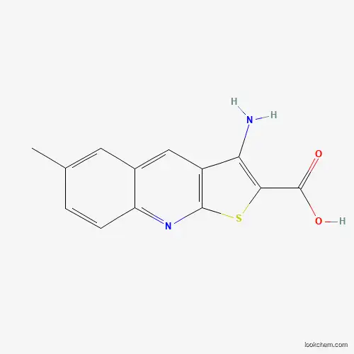 Molecular Structure of 462066-87-1 (3-Amino-6-methyl-thieno[2,3-b]quinoline-2-carboxylic acid)