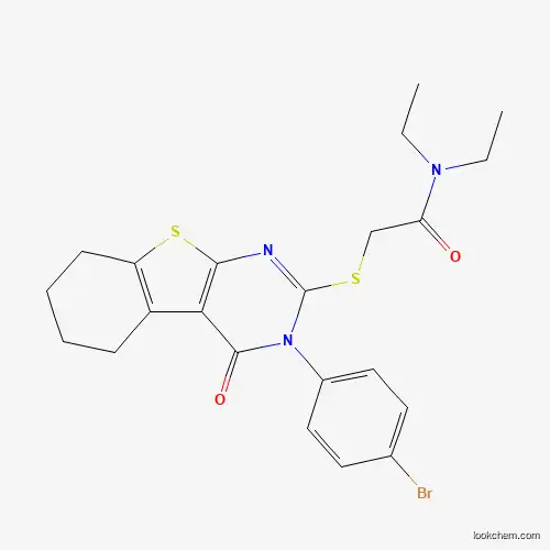 Molecular Structure of 476484-21-6 (2-{[3-(4-bromophenyl)-4-oxo-3,4,5,6,7,8-hexahydro[1]benzothieno[2,3-d]pyrimidin-2-yl]sulfanyl}-N,N-diethylacetamide)