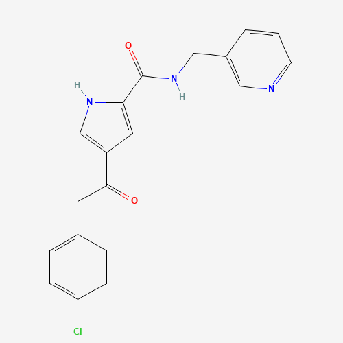 4-[2-(4-Chlorophenyl)acetyl]-N-(3-pyridinylmethyl)-1H-pyrrole-2-carboxamide