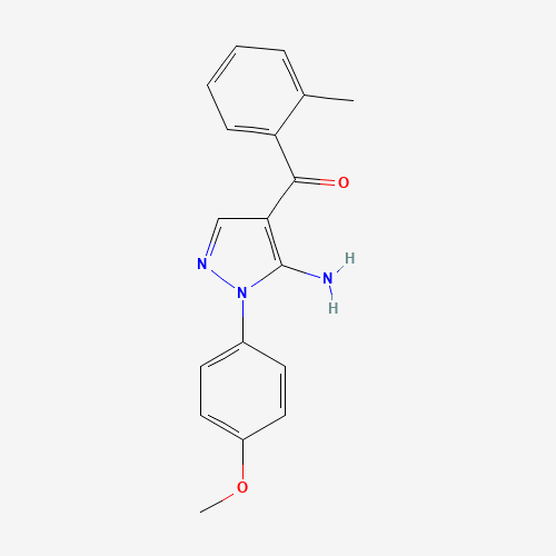 (5-AMINO-1-(4-METHOXYPHENYL)-1H-PYRAZOL-4-YL)(O-TOLYL)METHANONE