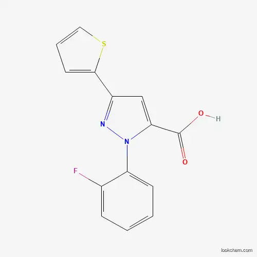 1-(2-FLUOROPHENYL)-3-(THIOPHEN-2-YL)-1H-PYRAZOLE-5-CARBOXYLIC ACID