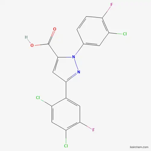 1-(3-CHLORO-4-FLUOROPHENYL)-3-(2,4-DICHLORO-5-FLUOROPHENYL)-1H-PYRAZOLE-5-CARBOXYLIC ACID