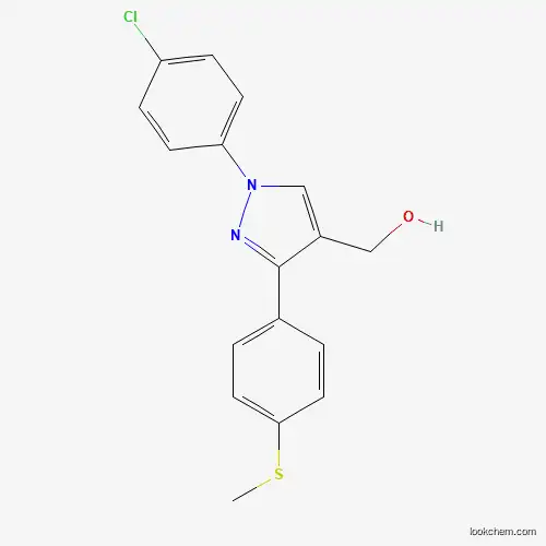 (1-(4-CHLOROPHENYL)-3-(4-(METHYLTHIO)PHENYL)-1H-PYRAZOL-4-YL)METHANOL