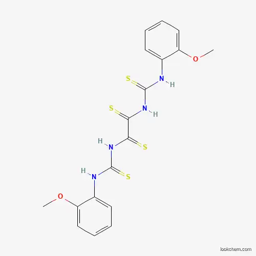 Molecular Structure of 6342-25-2 (N,N'-bis[(2-methoxyphenyl)carbamothioyl]ethanedithioamide)