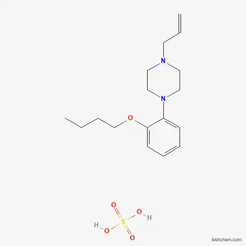 Molecular Structure of 6622-67-9 (Sulfuric acid--1-(2-butoxyphenyl)-4-(prop-2-en-1-yl)piperazine (1/1))