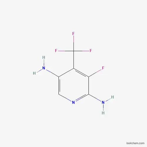 Molecular Structure of 675602-90-1 (2,5-Diamino-3-fluoro-4-(trifluoromethyl)pyridine)