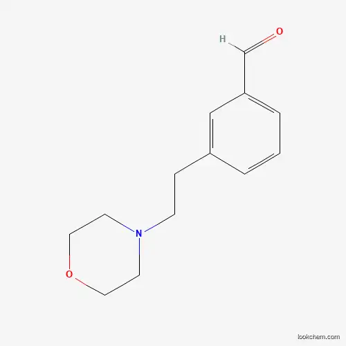 Molecular Structure of 736991-58-5 (Benzaldehyde, 3-[2-(4-morpholinyl)ethyl]-)